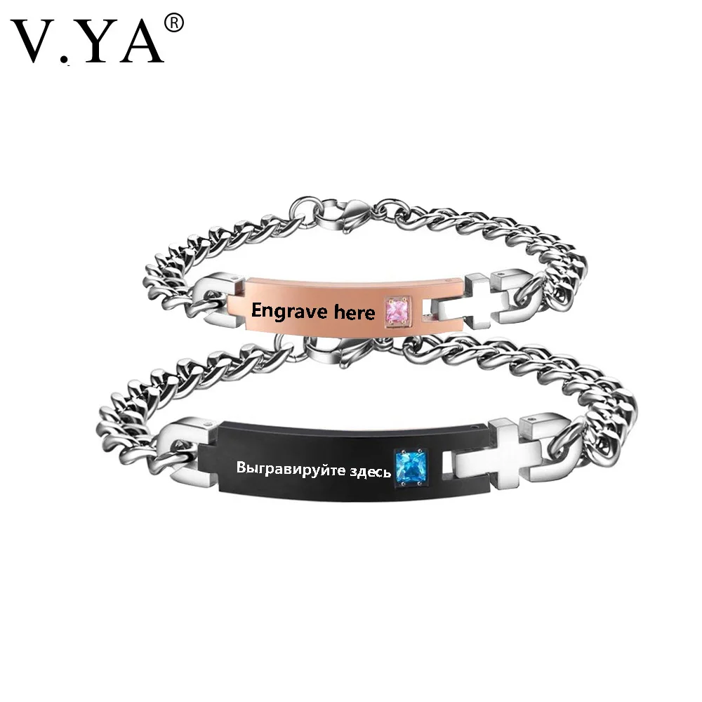 Женский и мужской браслет из нержавеющей стали с фианитами|bracelets for|steel braceletstainless