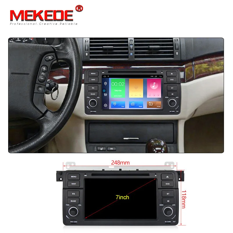 MEKEDE Android 10 0 2 + 32G автомобильный dvd для 3 серий E46 M3 Автомобильный gps РАДИО wifi