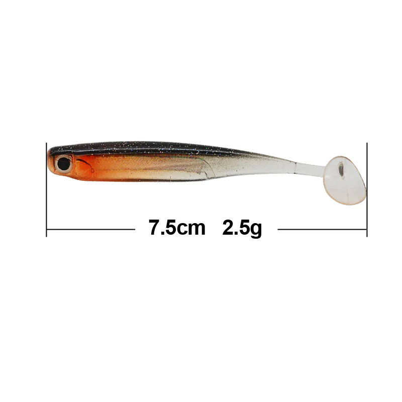 NOEBY Soft Baits 75mm/2.5g 115mcm/5.4g Silicone Fishing Lure Isca Artificial Leurre Souple Wobblers Peche A La Mouche | Спорт и