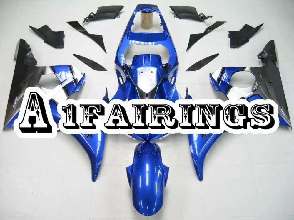 Белые полосы синие АБС-пластик Обтекатели для спортивного велосипеда Yamaha YZF600 R6