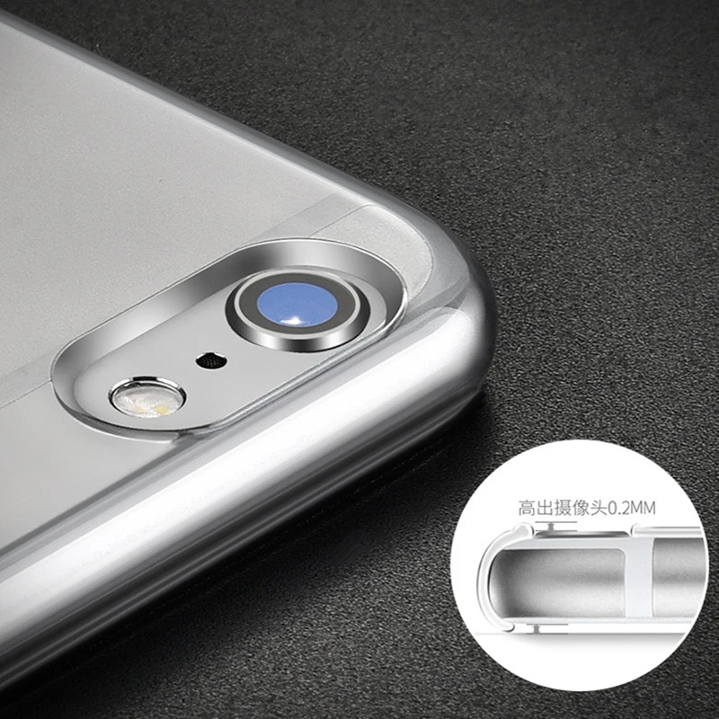 0 3 мм супер тонкий прозрачный чехол для iPhone 7 6s plus все включено Кристальный