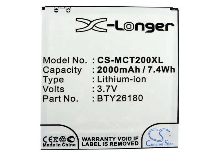 Аккумулятор для мобильного телефона Cameron Sino MOBISTEL Cynus T2 MT-9081W SH26160Mobistel/STD SH26162Mobistel/STD |