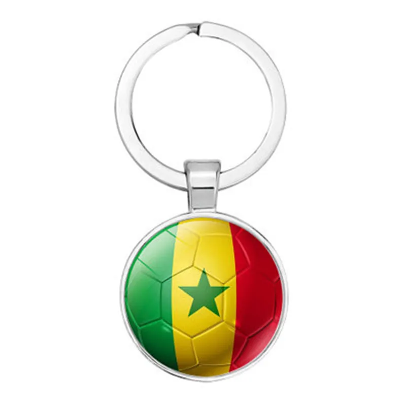 Edwin брелок для Для женщин мужчин национальные флаги принт Стекло Jewelry Кольцо