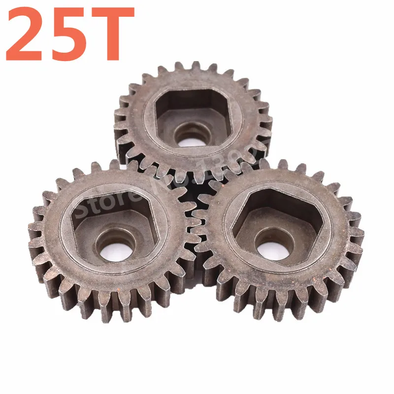HSP Racing RC ЗАПАСНЫЕ ЧАСТИ Diff. Gear (25 T) 3 шт. 50116 для 1/5 4WD автомобилей Baja Gas Nitro Power Off Road Monster