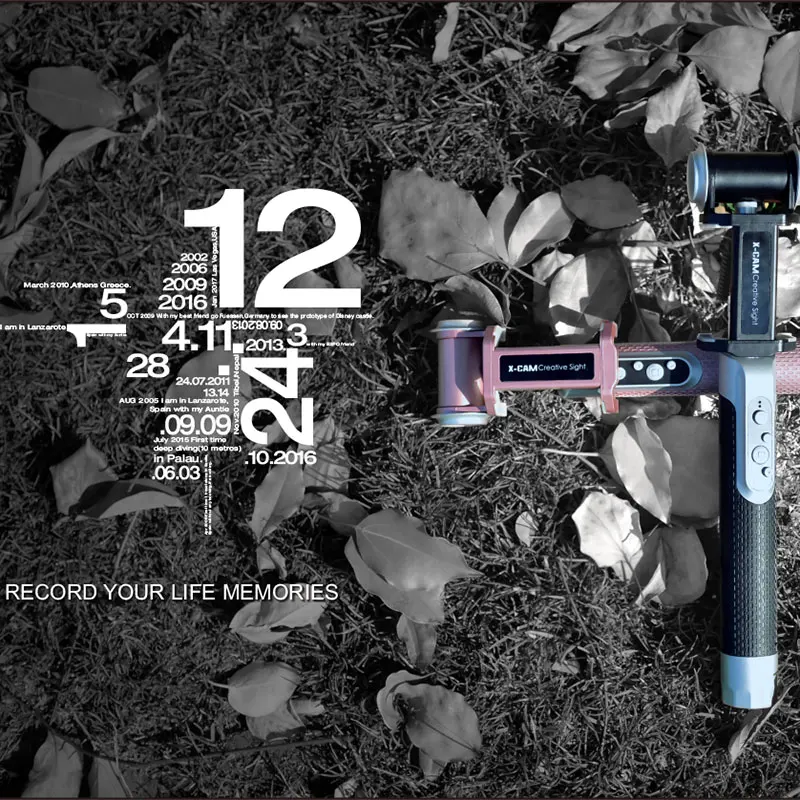 Новый X-CAM T2 Мода Электрический управления Смартфон selfie stick путешествия