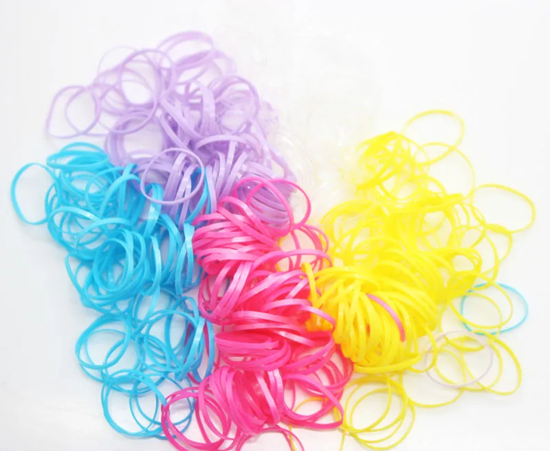 Банное кольцо для волос 40 шт. 200 одноцветные эластичные резинки держатели с