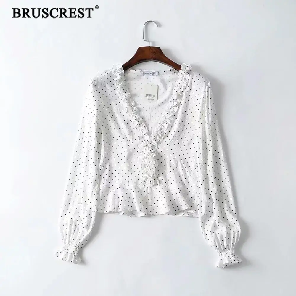 Женская блузка с длинным рукавом boho летняя и цветочным принтом 2019|Блузки| |