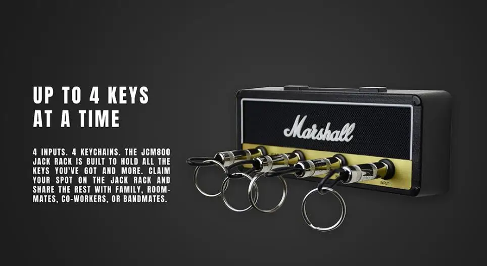 Реечный усилитель Marshall Jack II, винтажный гитарный усилитель, держатель для ключей, 2,0, Marshall JCM800, держатель для ключей Marshall