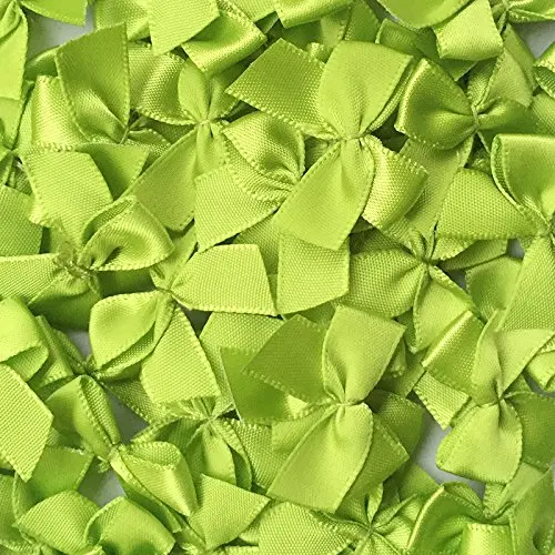 60 шт. атласная мини-лента банты цветы " x3/4" аппликации DIY ремесло цвет