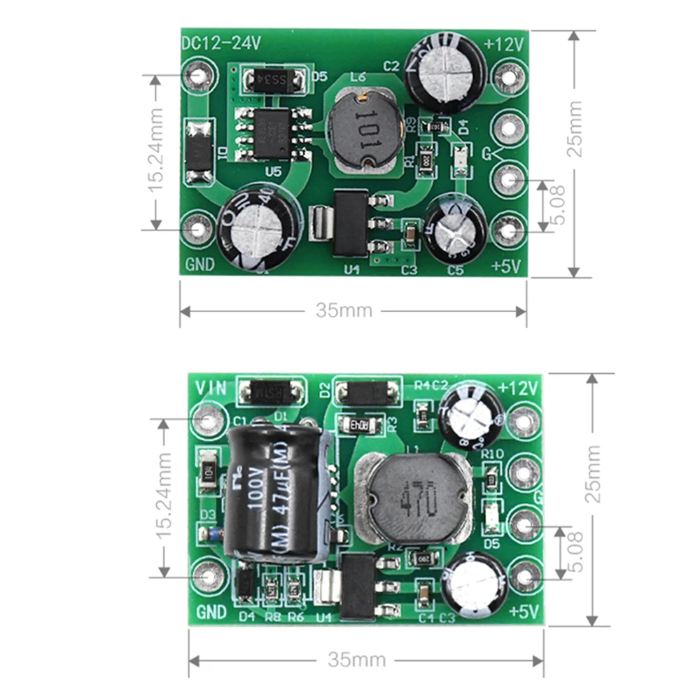 DC неизолированный вход 12V 24V /12V 100V импульсный источник питания выход 12 в a/5V a/12 1a/5