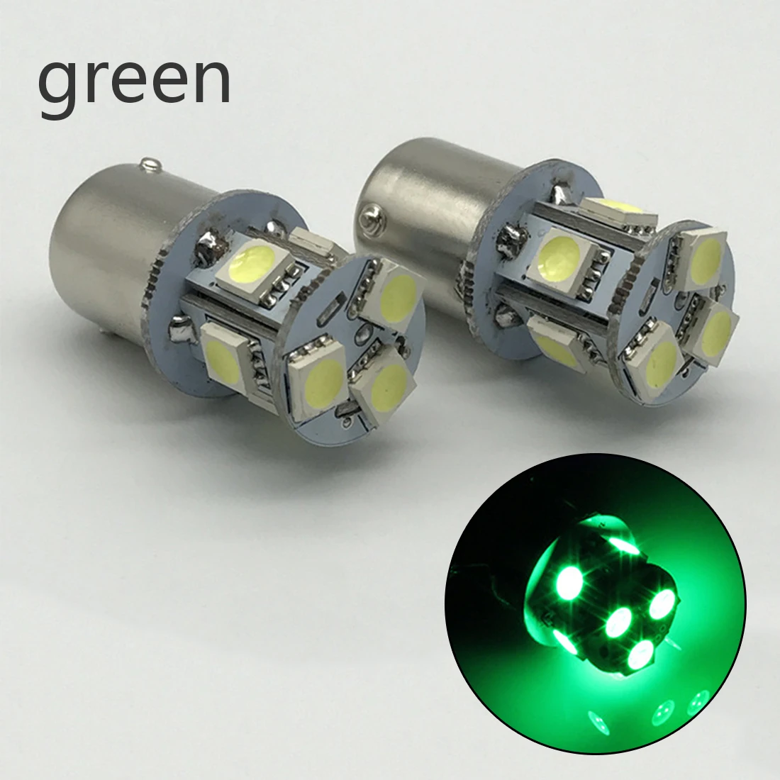 2 шт. BA15S R5W 1156 5050 8SMD светодиодный Автомобильный светодиодный поворотные парковочные сигнальные огни тормозной фонарь лампы Авто Задние Обратный лампы AC/DC 12V