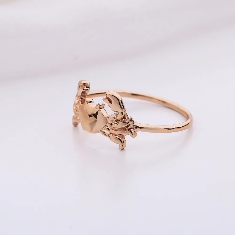 CHENGXUN унисекс старинное медное кольцо с крабом 1 шт стильные модные вечерние