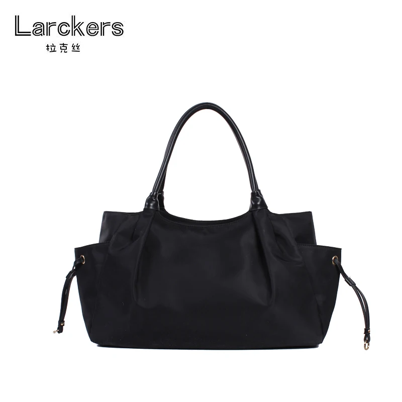 Black bag Сумка-тоут дизайнерская нейлоновая женская сумка простая модная Универсальная женская сумка-хобо светильник Повседневная пляжная Сумка bolso - Цвет: Black bag