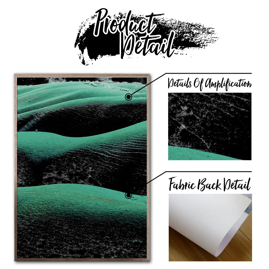 

Wall Art Canvas Painting Green Grass Land Quotes Landscape Nordic Posters And Prints Wall Pictures For Living Room Home Decor