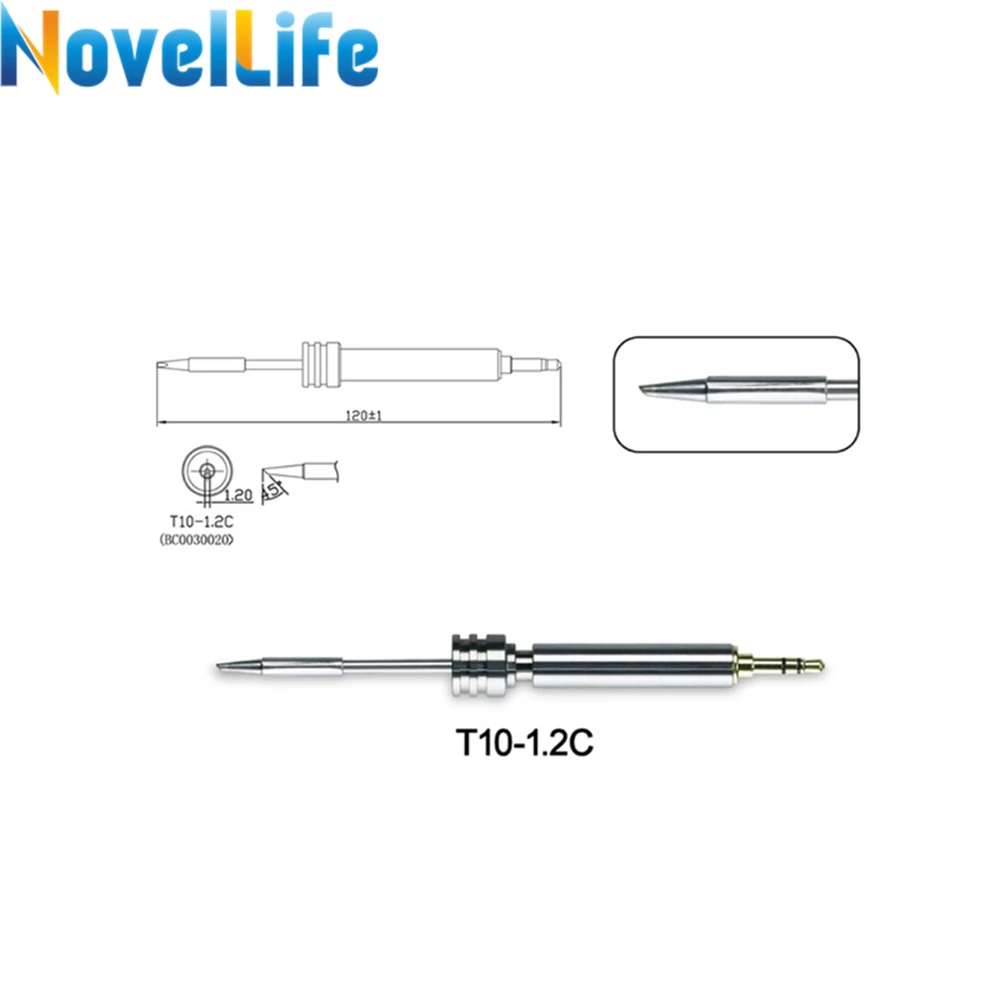 Сменная насадка для паяльника T10 K 0.5I 1.2C 1.3D без свинца с USB разъемом USB|Сварочные