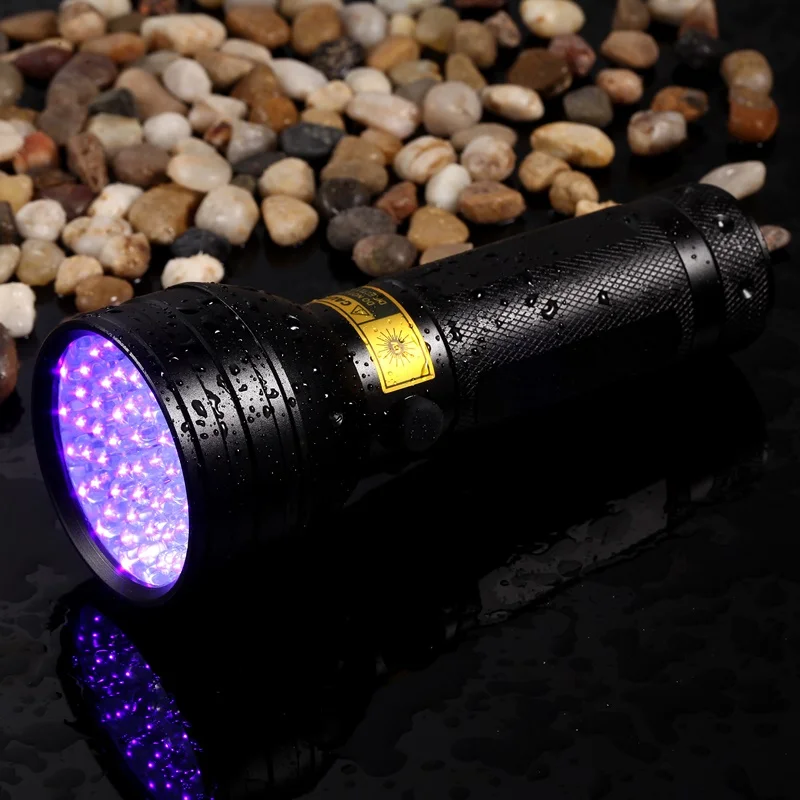 ALONEFIRE 51 светодиодный UV светильник 395nm Рыбалка Высокая мощность УФ вспышка кошки