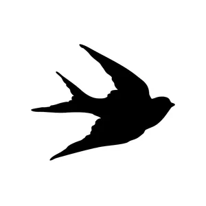 Милые виниловые автомобильные наклейки 15x12,2 см с силуэтом птиц, мотоциклетная наклейка, черныйсеребристый цвет, стильный аксессуар для автомобиля