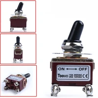 toggle switch dpst heavy duty 20a 125v 15a 250vac on off 4pin self locking switches with boot