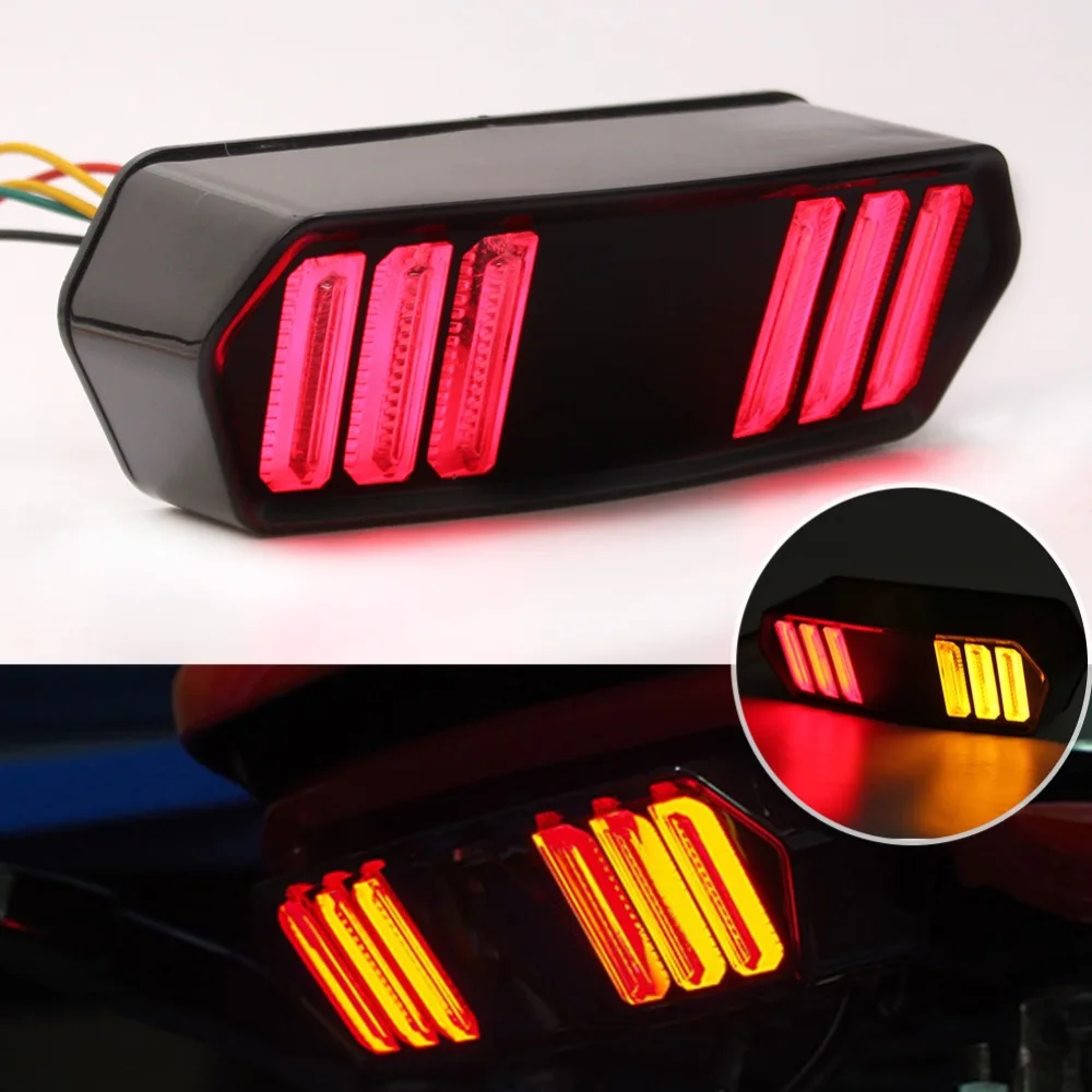 Motorcycle LED Tail Light Running Stop Brake Rear Warning Turn Signal Indicator Lamp for Honda MSX125 CBR650F CTX700 CTX700N |