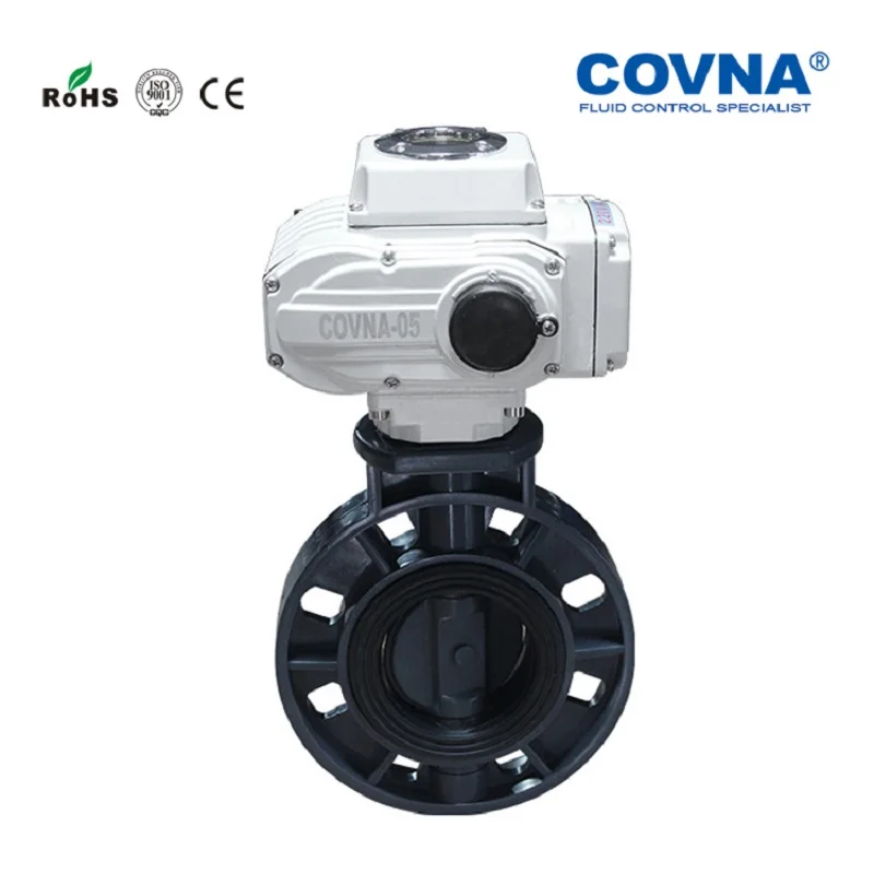 DN100 моторизованный привод ПВХ/НПВХ PN16 Buttefly клапан|motorized actuators|upvc valvemotorized valve pvc |
