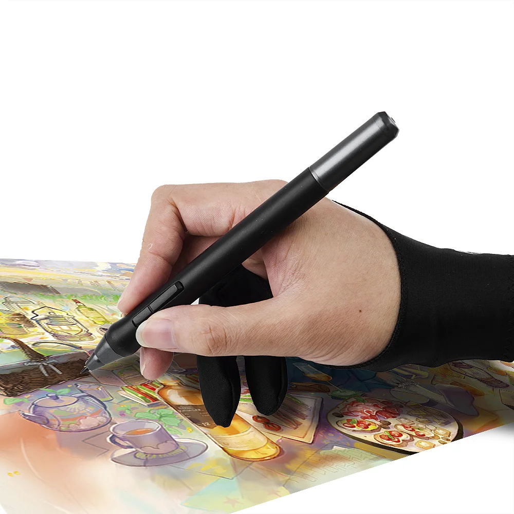 Перчатка Parblo с двумя пальцами для защиты от загрязнений графического планшета Ugee