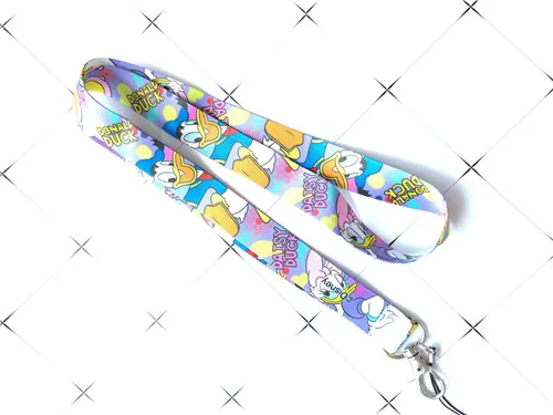 S-021 1 шт. Мультяшные аниме собаки Микки Минни медведи Marie Cat Дональд Дак Русалка Принцесса ключ ремешки id значок держатель брелоки ремешки - Цвет: S-021