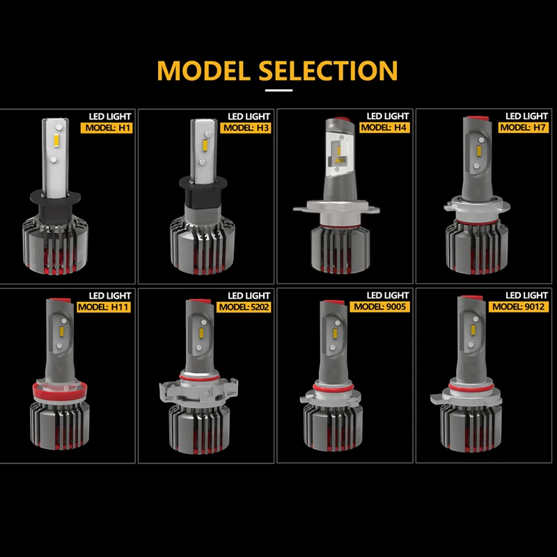 JKCOVER лампы для фар H7 40 Вт 6500 к холодный белый 8400LM led CSP чип H1 H3 H11 9005 9006 9012 H4