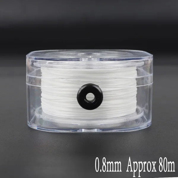 80m 0.8mm 0,2 мм/0,6 мм/0,8 мм/1 мм DIY Кристалл Бисероплетение стрейч эластичная нить с коробкой 30-200 м/рулон Бисероплетение линия сильный Кристалл шнур - Цвет: 80m 0.8mm
