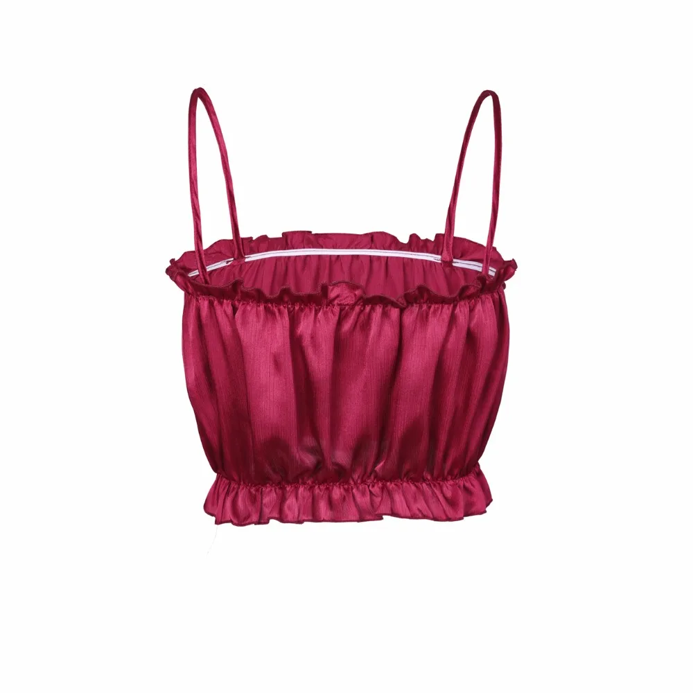 Пикантные укороченный пляжный топ Для женщин 2018 Лето без бретелек Топ Sexy спинки