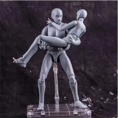 28cm1/6 она подвижное тело мужской женский Коллекционная фигурка игрушки серый Делюкс издание живопись аниме модель кукла манекен арт эскиз - Цвет: two