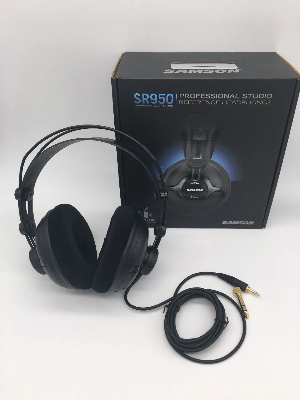 SAMSON SR950 профессиональные студийные эталонные наушники закрытого типа, мониторные наушники для инженерного смешивания и воспроизведения аудио