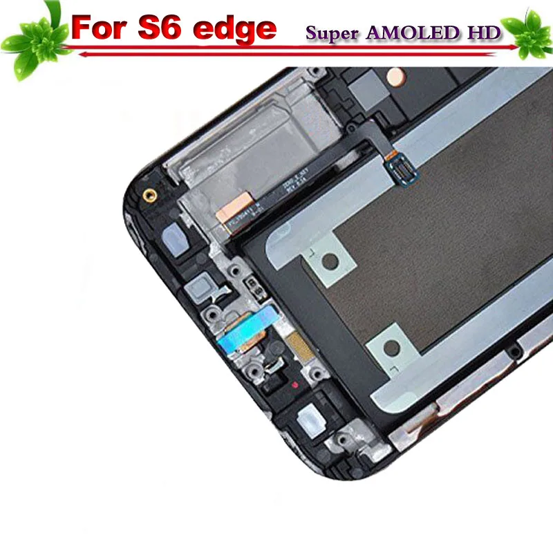 100% тестирование Super AMOLED HD для Samsung Galaxy S6 Edge G925 G925F G925I ЖК-дисплей Дисплей Сенсорный