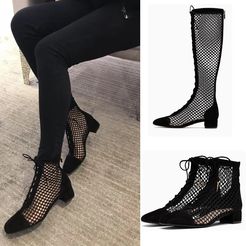 KEAIQIANJIN Women Fishing Net Wedges Sandals Casual Plus Size 33 - 40 High Heels Sexy Summer Hollow Pumps | Обувь