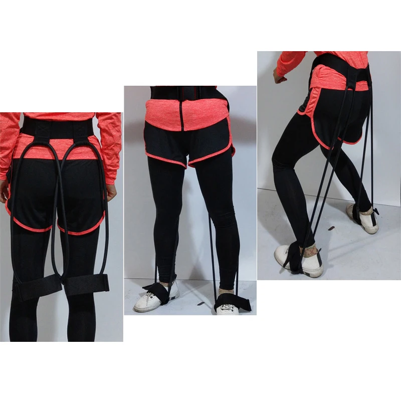 Legs Muscles Training Tension Belt with Adjustable Waist Fitness Pull Rope Bounce Trainer Resistance Band QH04 | Спорт и развлечения