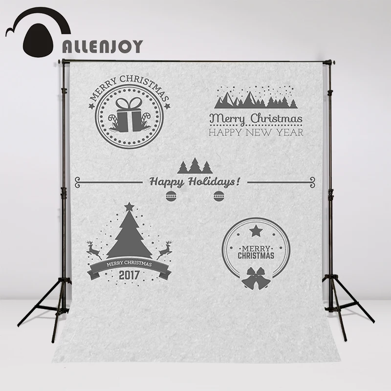 Allenjoy photography backdrops badges classic style vectors kids holiday photocall Customize profession christmas backgrounds |