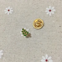 10pcs freemason lapel pin akasha leaf gift for fellow green enamel pins badge brooches acacia sprig masonic regalia metal craft
