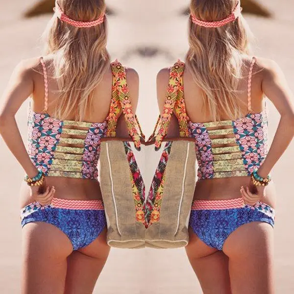 Комплект бикини женский пуш-ап с мягкими чашечками | Женская одежда