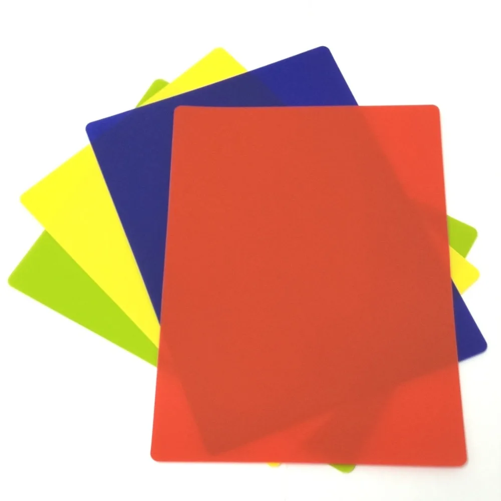 Бесплатная доставка S/4 Гибкие разделочные доски из ПП с цветовой кодировкой 380 мм