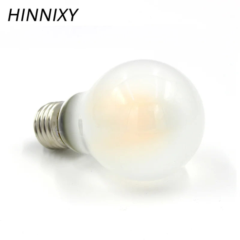 Hinnixy Светодиодная лампа накаливания матовая E27 стеклянная Эдисона с регулируемой