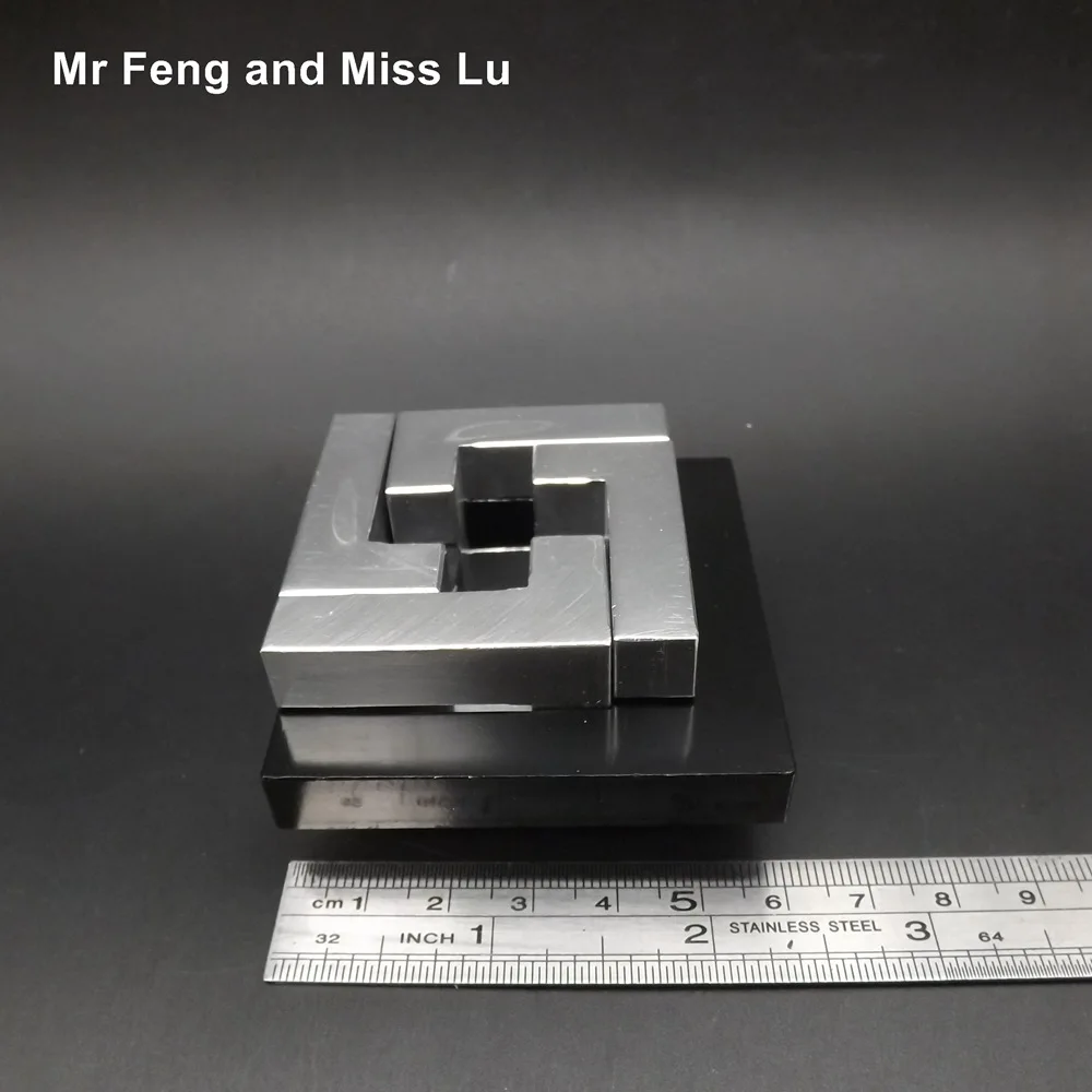 Классическая Серебряная Головоломка из металлического сплава IQ Brain Teaser Toy|brain teasers