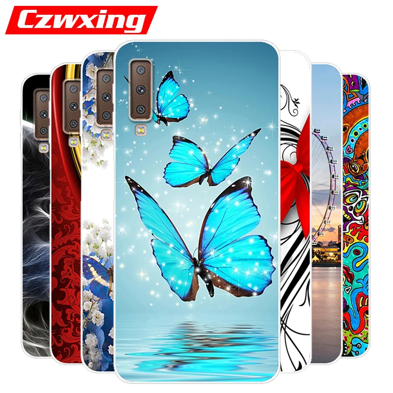 Чехол для Samsung Galaxy A7 2018 силиконовый чехол из ТПУ телефона A750F A750 SM A 7 A72018 мягкий 6