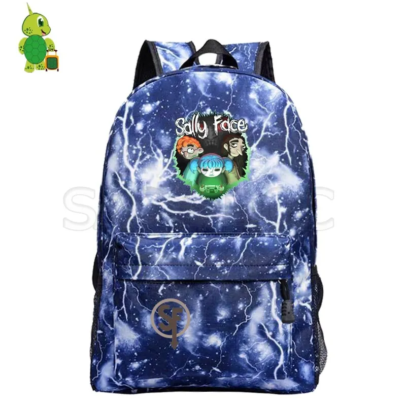 9 Sally Face Mochila рюкзак с рисунком галактики пространства для подростков, школьные сумки для женщин и мужчин, рюкзак для ноутбука, рюкзак для путешествий, детские сумки для книг - Цвет: 9