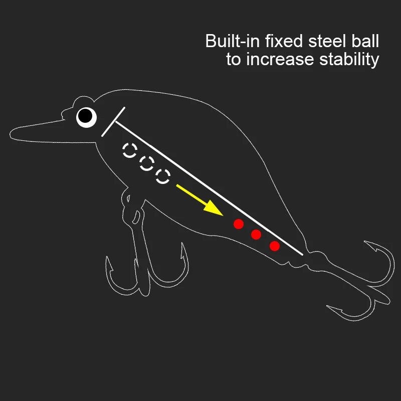 Erchang 55 мм 8 г Сумасшедший воблеры мини Topwater Crankbait искусственный Япония жесткий