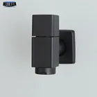 Хромированный и черный смеситель для мытья сада на открытом воздухе настенное крепление для раковины кран для холодной воды твердая латунь фурнитура для ванной