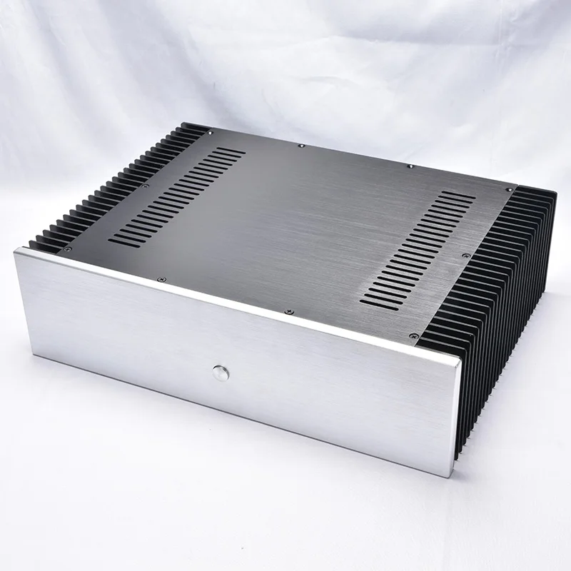 KYYSLB Diy BZ4312 коробка тепловыделения цельноалюминиевый усилитель шасси с обеих сторон чистый задний Чехол усилителя класса А