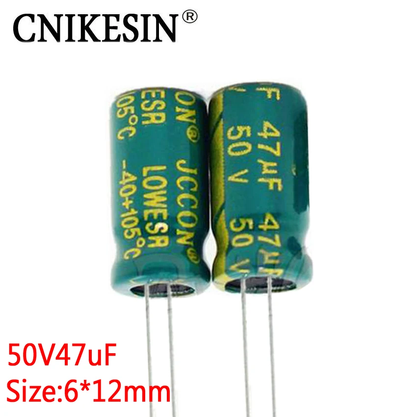 CNIKESIN 50 шт. 50V47UF высокое низкочастотное сопротивление новый подлинный длительный