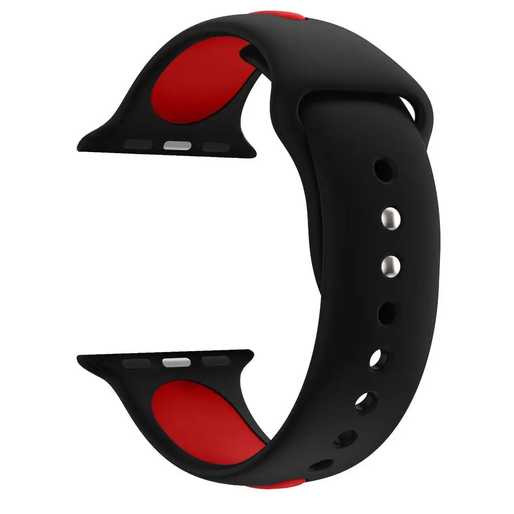 Мягкий силиконовый спортивный ремешок для Apple Watch 38 мм 42 мм 40 мм 44 мм серия 5 4 браслет pulseira Sport loop Band для iWatch 3 2 1