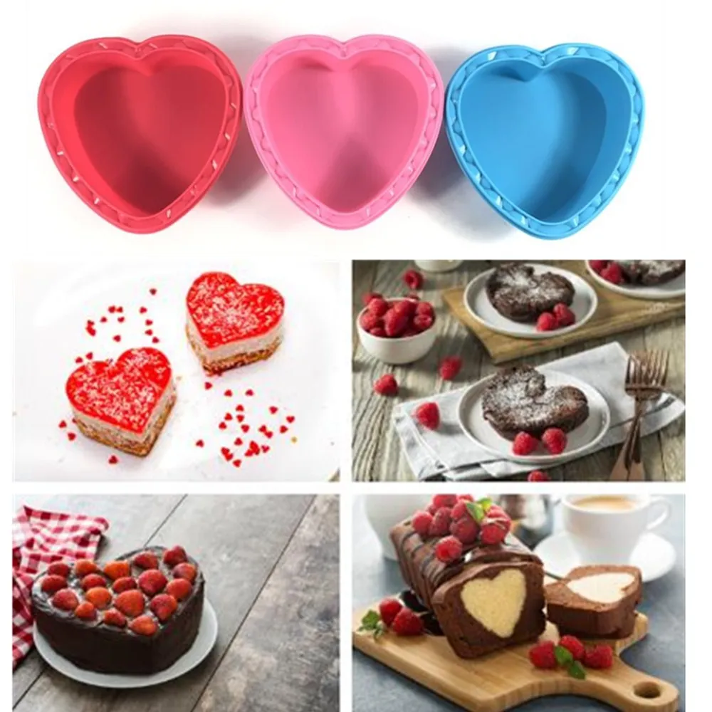 Любовь Сердце десерт торт плесень формы для выпечки набор силиконовые украшения