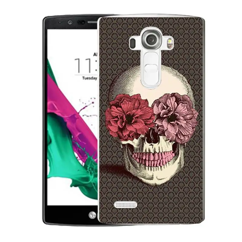 Qmswei ТПУ прозрачный чехол для телефона LG K3 K4 K5 K8 Мягкий Череп Защитный пиратский