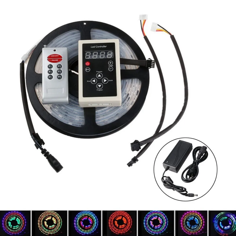 5 комплектов м Волшебная Мечта цвет 5050 RGB 6803 IC IP67 водонепроницаемая светодиодная